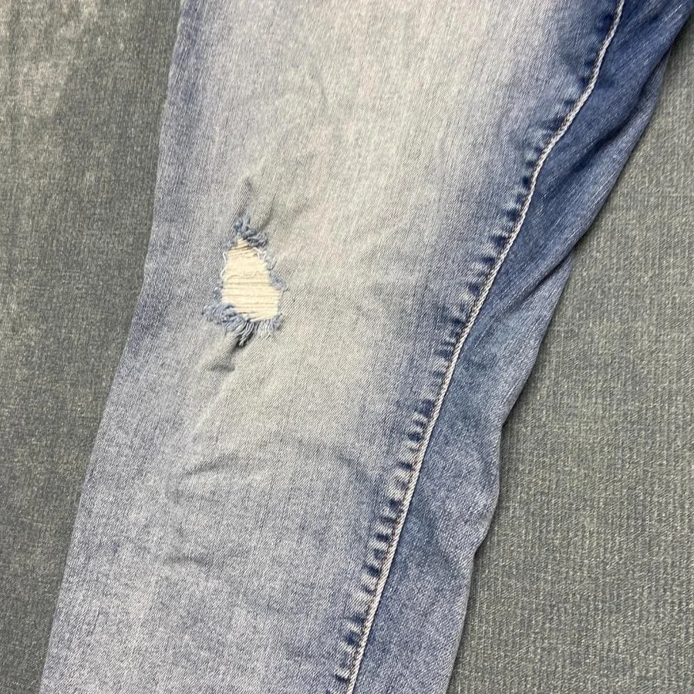 Banana Republic Jeans Mens 35x20 Blue Denim Cotton Stretch High Rise Skinny Leg